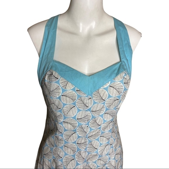 Anthropologie Elevenses Size 6 M Cotton & spandex Dress Lining & Crisscross Back - Picture 2 of 7